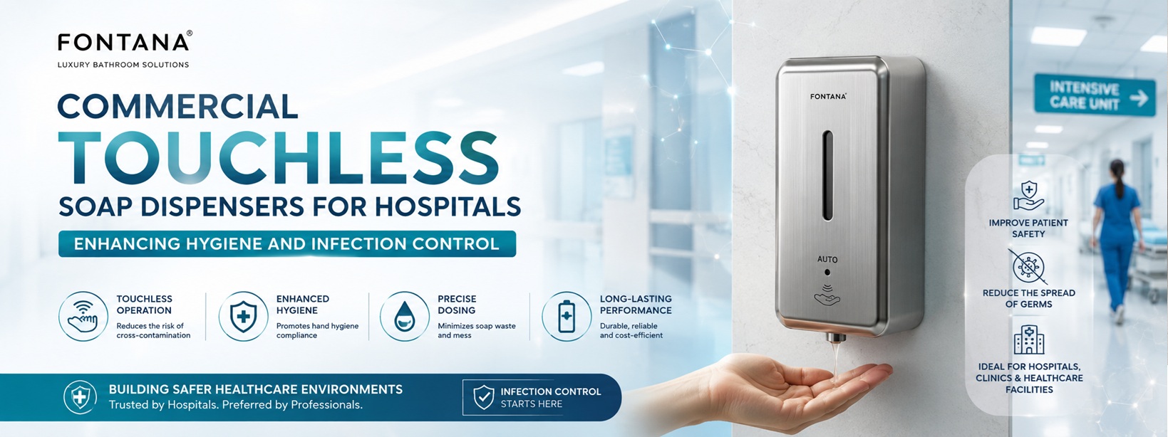 Commercial Touchless Soap Dispensers for Hospitals